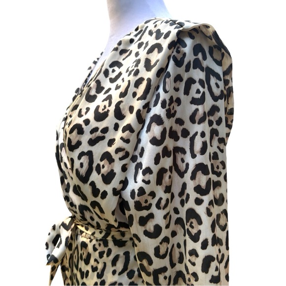 NWT Zara Animal Print Wrap Dress | Large - Picture 11 of 15